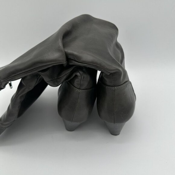 Cliffs By White Mountain Womens Black Faux Leather Boots Size 9M ID 036-C18354 - Picture 4 of 6